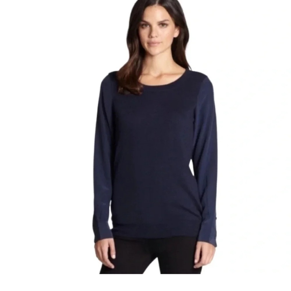 Joie Blue Cashmere Longsleeve Top